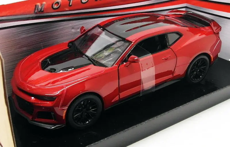 Motormax 1/24 Scale Model Car 79351 - 2017 Chevrolet Camaro Zl1 - Met Red 1