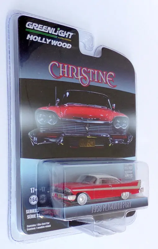 Greenlight 1/64 Scale 44830-C - 1958 Plymouth Fury - Red/White Christine 1