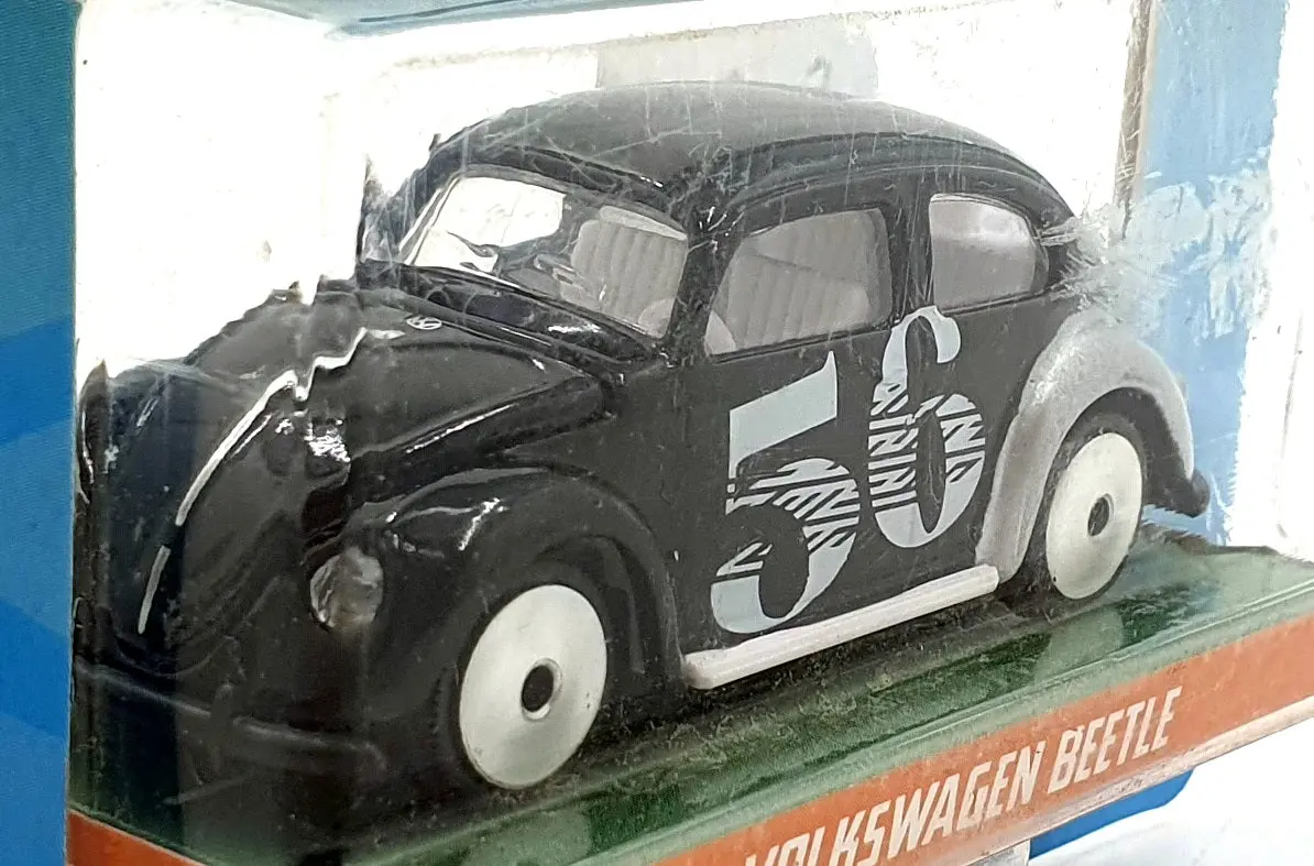 Jada Toys 1/64 Scale 100426L - Volkswagen Beetle #56 - Black 1