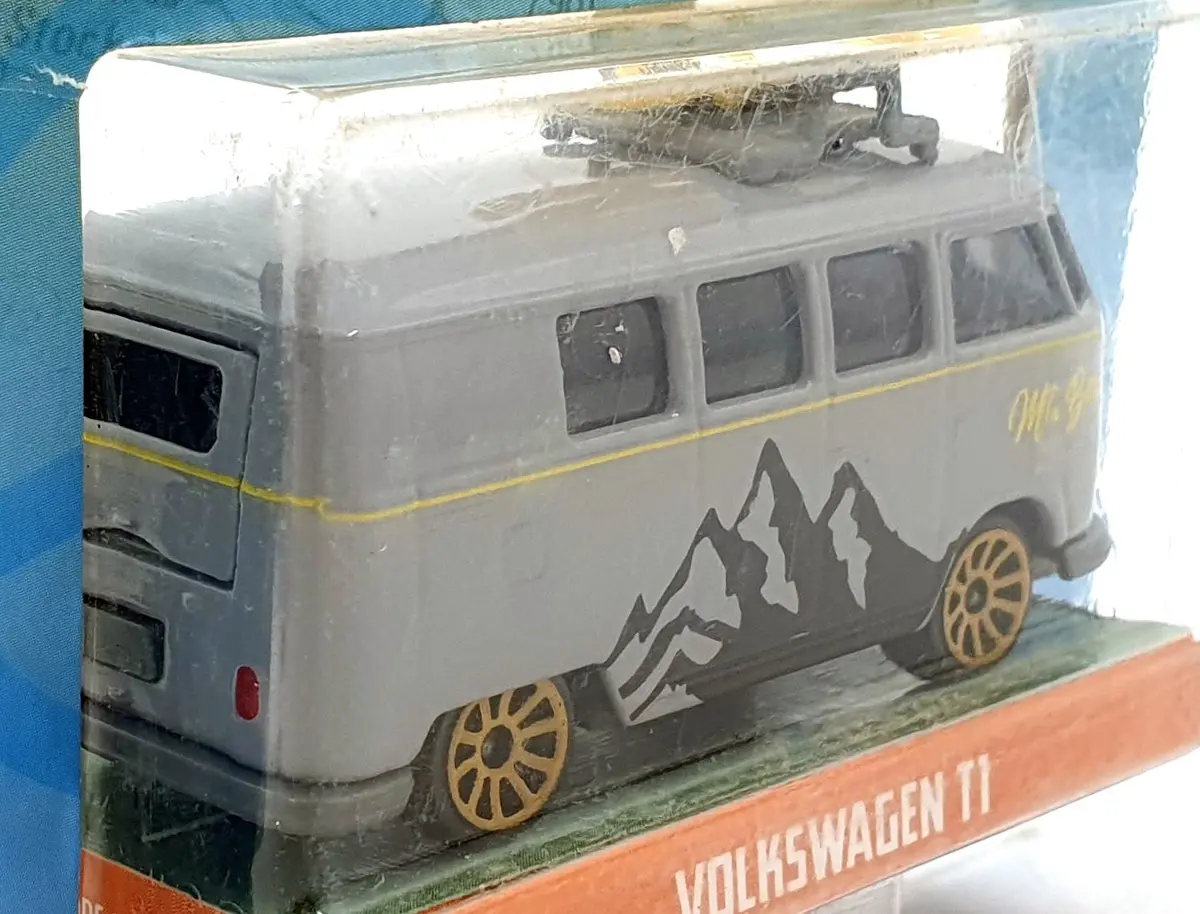 Jada Toys 1/64 Scale 100426F - Volkswagen T1 Van Mt. Bear - Grey 2