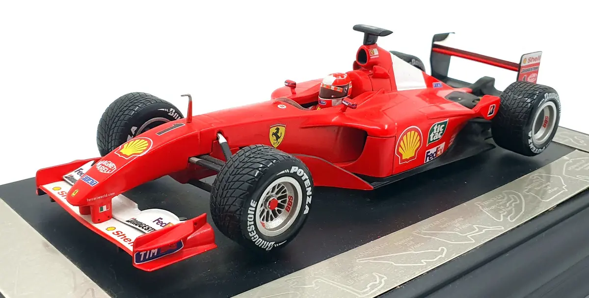 Hot Wheels 1/18 Scale Diecast 11326B Ferrari F2001 Michael Schumacher W/C 1