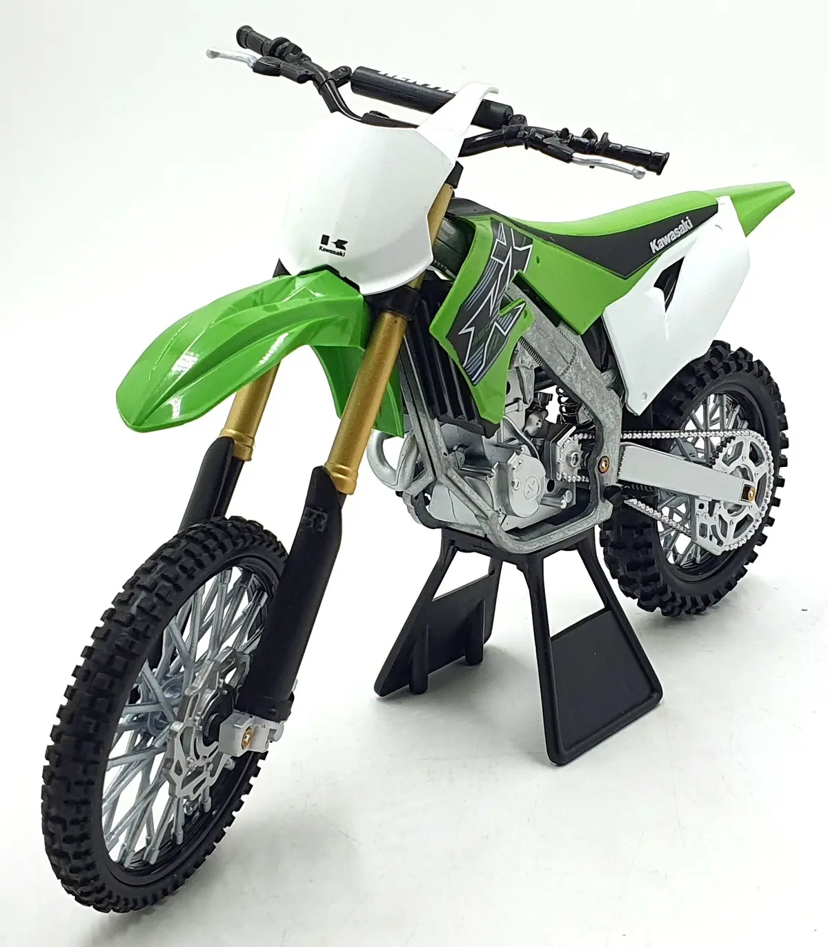 Newray 1/6 Scale 49653 - Kawasaki Kx450 Motorbike - Green/White 1