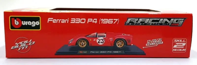 Burago 1/24 Scale Diecast Metal Kit 18-26584 - 1967 Ferrari 330 P4 #23 Build Kit 2