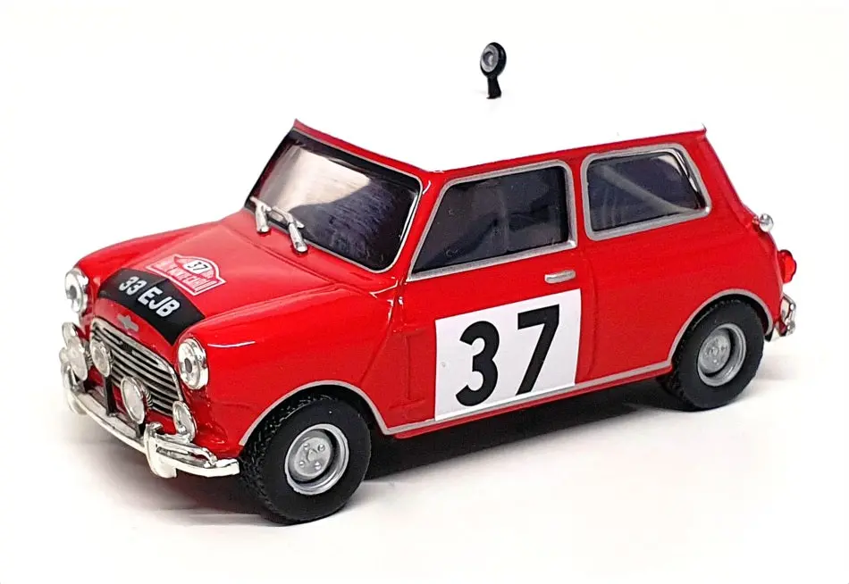 Altaya 1/43 Scale 056 - Mini Cooper S Monte Carlo 1964 #37 Hopkirk/Liddon 1