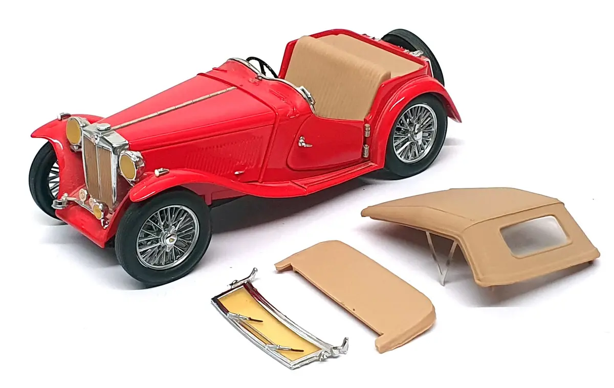 Franklin Mint 1/24 Scale Diecast 150326L - 1948 Mgtc Roadster - Red 1