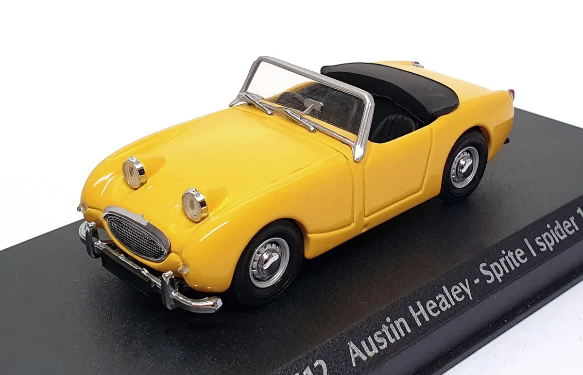 Detail Cars 1/43 Scale Art412 - 1968 Austin Healey Sprite I Spider - Yellow 1