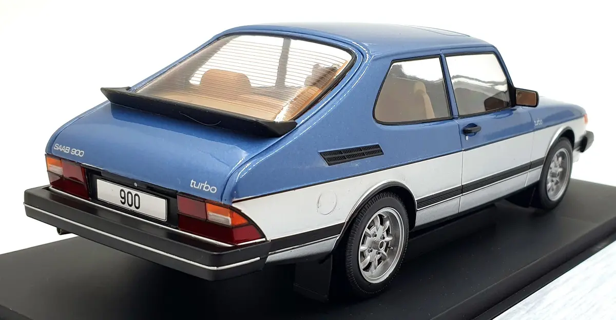 Model Car Group 1/18 Scale Mcg18216mcw - Saab 900 Turbo - Blue/Silver 2