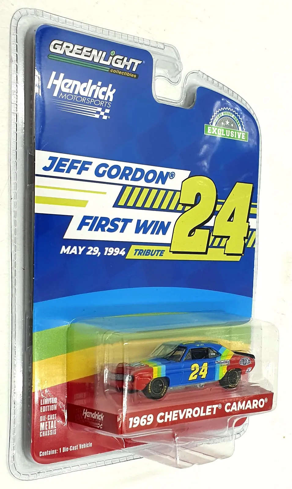 Greenlight 1/64 Scale 30492 - 1969 Chevrolet Camaro #24 1St Win Tribute - Gordon 1
