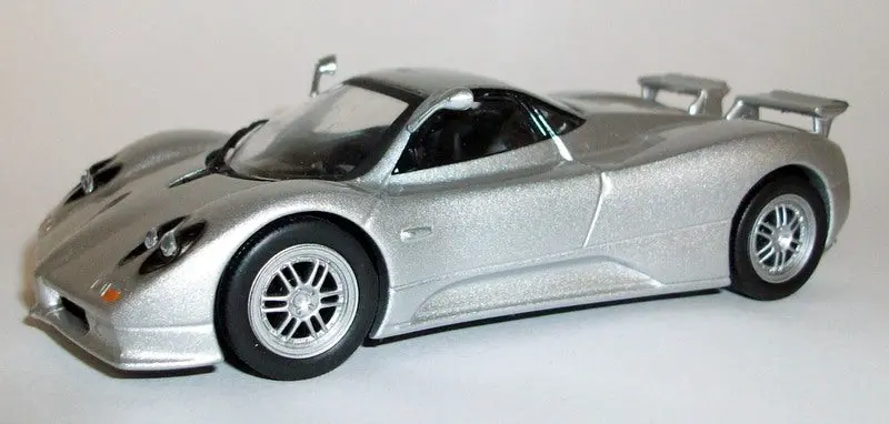 Atlas 1/43 Scale Die-Cast Metal Model - Pagani Zonda C12s Silver 1