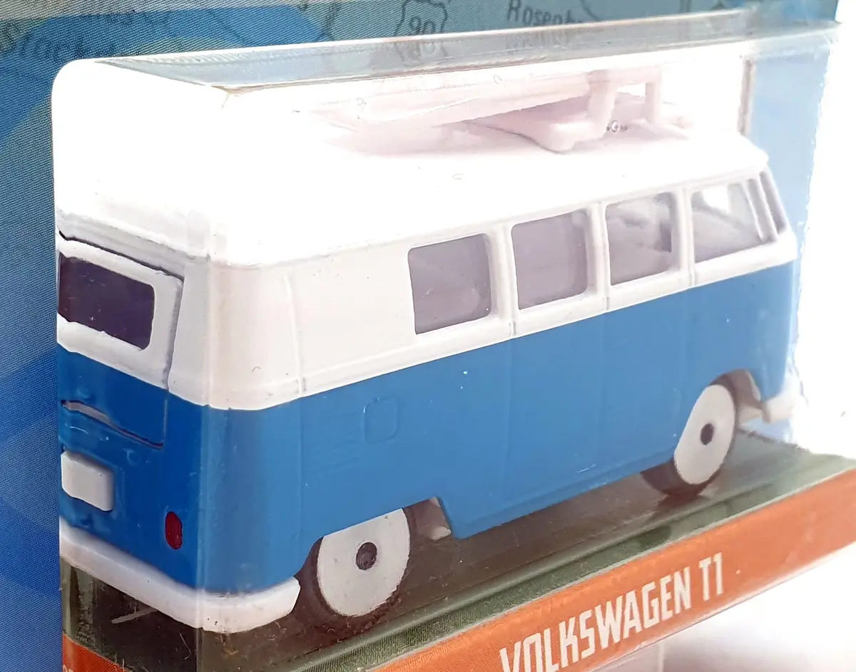 Jada Toys 1/64 Scale 100426G - Volkswagen T1 Van - Blue/White 2