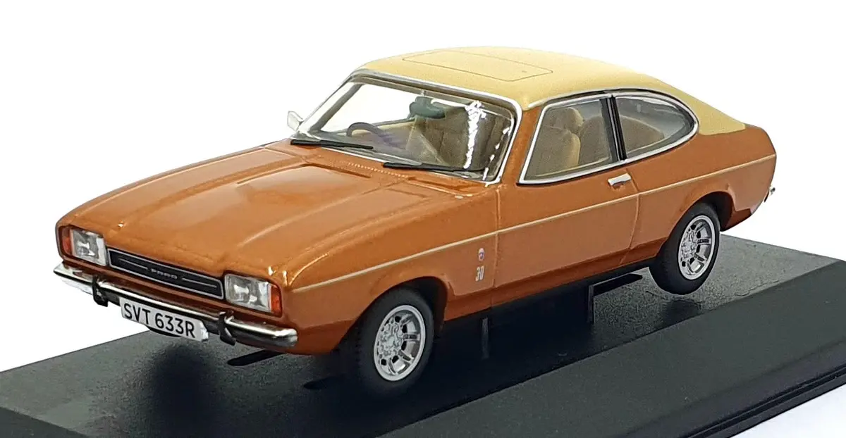 Corgi 1/43 Scale Diecast Va15406 - Ford Capri  Mk2 3.0 Ghia - Saturn Gold 1