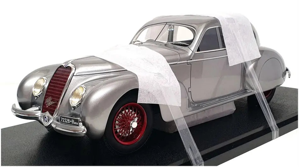 Cult 1/18 Scale Cml055-3 - 1939 Alfa Romeo 2500S Berlinetta Touring - Met Silver 1