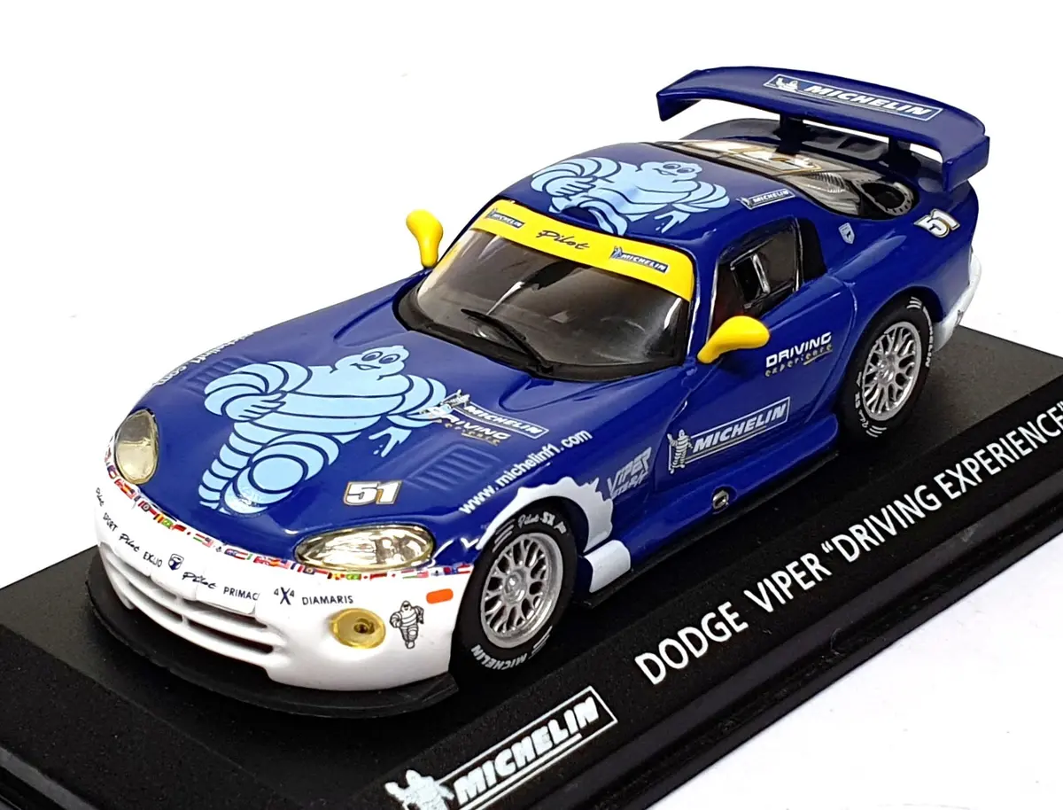 Altaya 1/43 Scale Dv051 - Dodge Viper Driving Experience Michelin - Blue 1