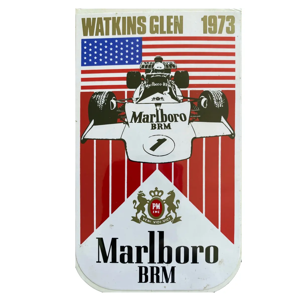 Marlboro Brm - Race Sticker - 1973 - Usa 1