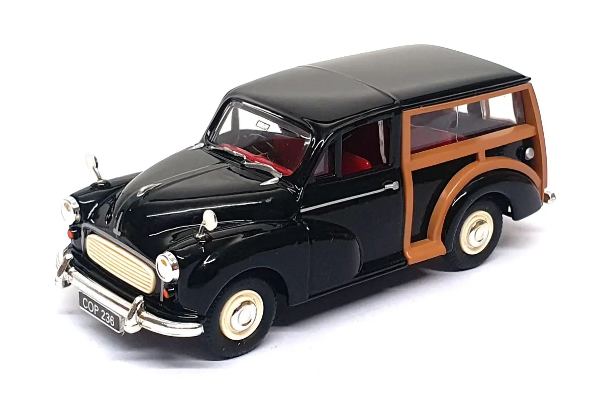 Vanguards 1/43 Scale Diecast Va10000 - Morris Minor Traveller - Black 1