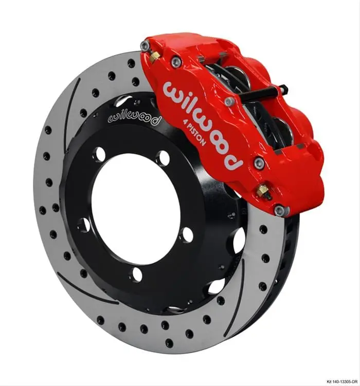 Wilwood 140-13305-Dr Forged Superlite 4R Front Brake Kit – Narrow-Caliper Big Brake System 1