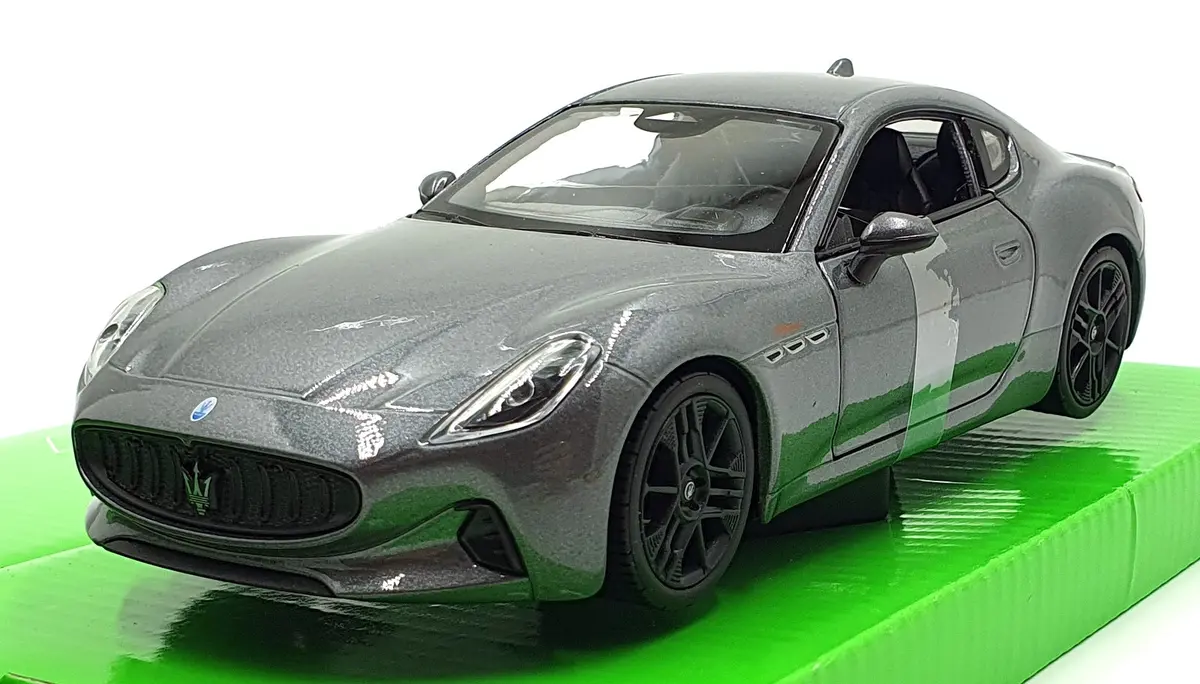Welly Nex 1/24 Scale Diecast 24125W-Sg - Maserati Granturismo Flogore Dark Grey 1