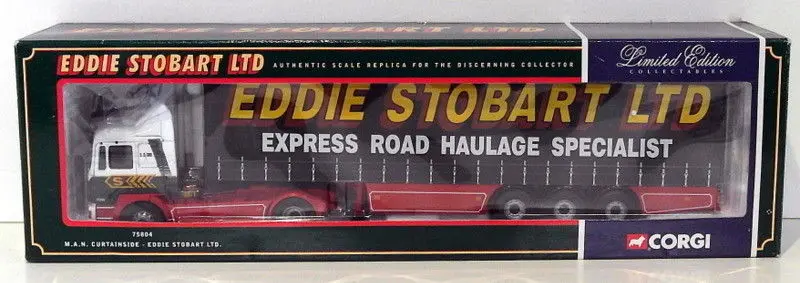 Corgi 1/50 Scale Diecast 75804 - Man Curtainside - Eddie Stobart Ltd. 1