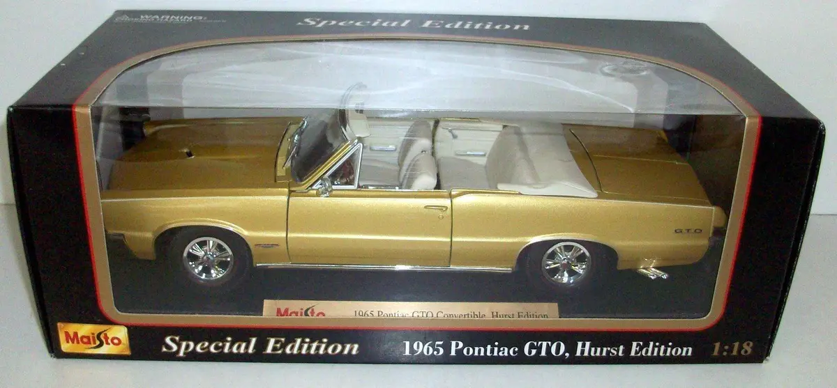 Maisto 1/18 - 31884 1965 Pontiac Gto Hurst Edition - Gold 1