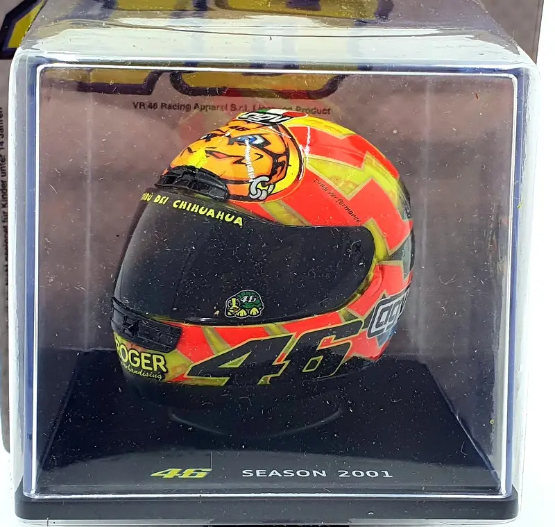 Altaya 1/5 Scale Mt9ala0021 Helmet Motogp Valentino Rossi 2001 Season #46 1