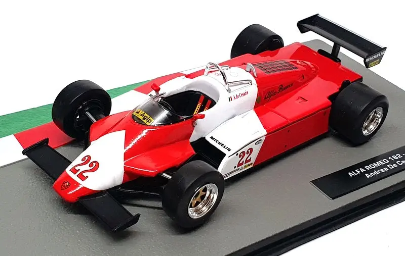 Altaya 1/43 Scale 91024B - F1 Alfa Romeo 182 1982 #22 Cesaris - Red/White 1