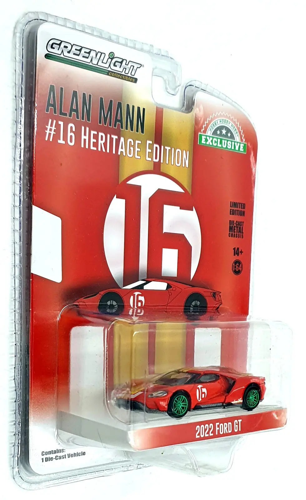 Greenlight 1/64 Scale 30395 - 2022 Ford Gt #16 Alan Mann - Chase 1