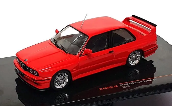 Ixo 1/43 Scale Diecast Clc583n.22 - 1990 Bmw M3 Sport Evolution - Red 1