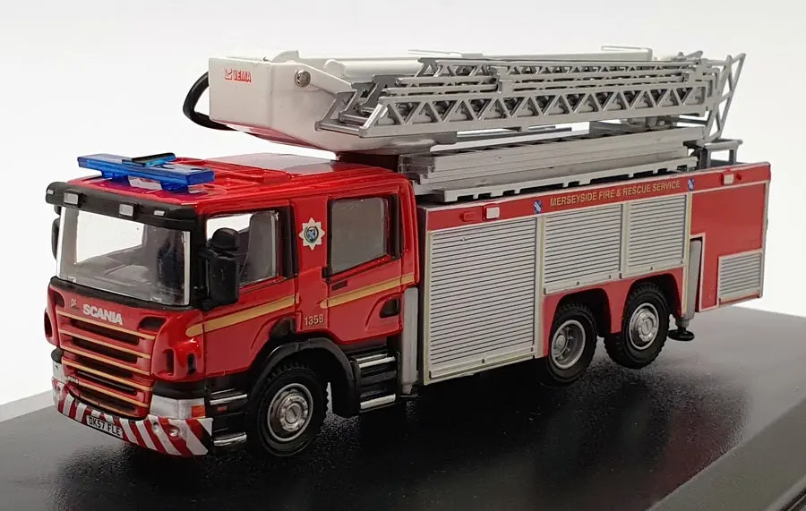 Fire Brigade Models 1/76 Scale 76Sal003 Scania Aerial Resue Pump Fire Merseyside 1