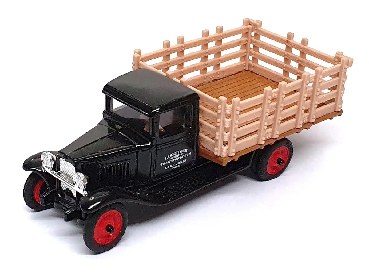 Ertl 1/43 Scale Diecast 2503 - 1930 Chevrolet Stake Truck - Black 1