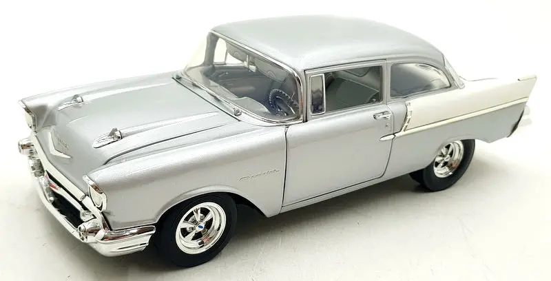 Acme 1/18 Scale Diecast A1807016 - 1957 Chevrolet 150 Street Strip - Silver 1