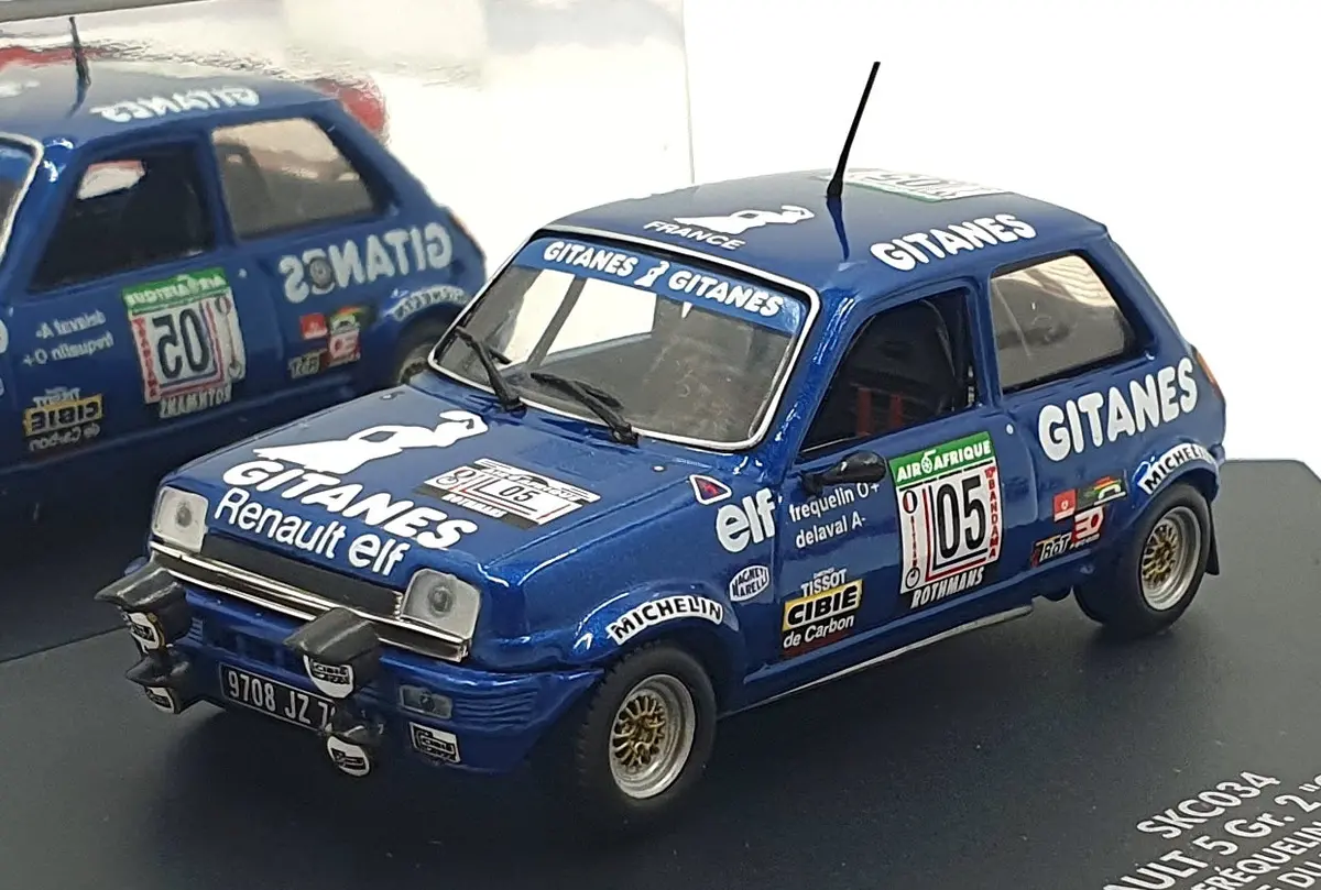 Skid 1/43 Scale Skc034 - Renault 5 Gr. 2 "Gitanes" #5 Du Bandama Rally 1978 1