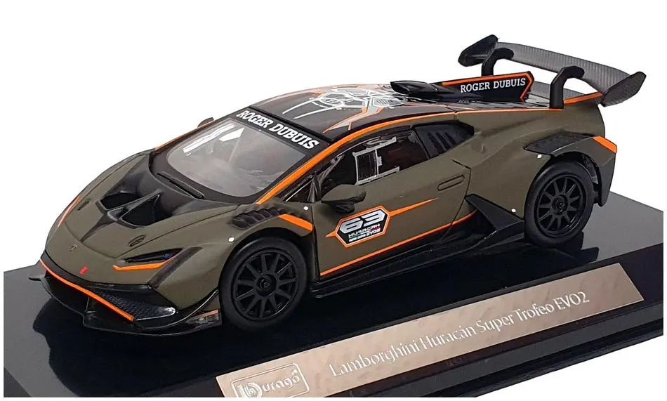Burago 1/43 Scale 18-38305 - Lamborghini Huracan Super Trofeu Evo2 #63 1