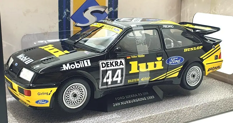 Solido 1/18 Scale Diecast S1806101 - 1989 Ford Sierra Rs500 24Hr Weidler - Black 1