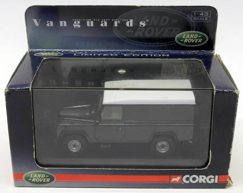 Vanguards 1/43 Scale Va09701 - Land Rover Defender Van - Epsom Green 1