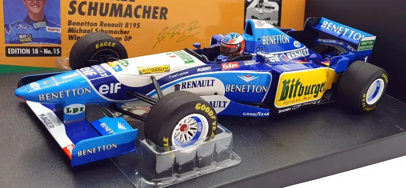 Minichamps 1/18 Scale 510 953201 - Benetton Renault B195 #1 1St European Gp 1995 1
