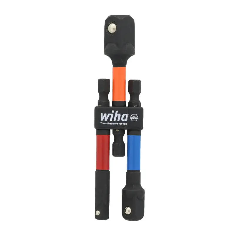Wiha Color Coded 1/4In Socket Adapter Metric 3 Pc 1