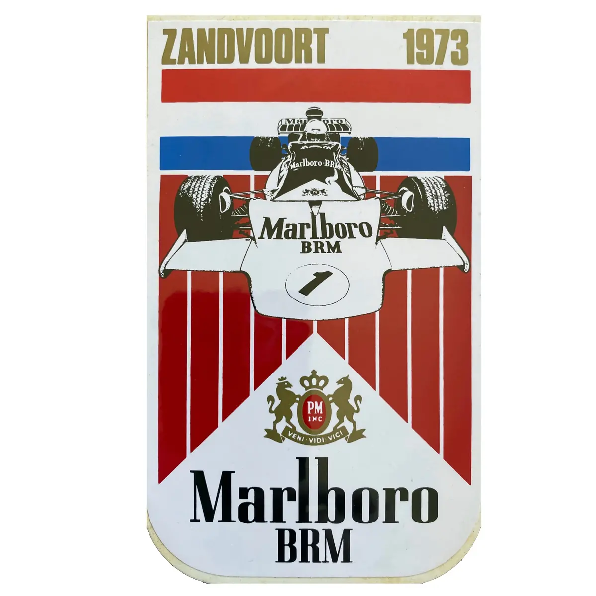 Marlboro Brm - Race Sticker - 1973 - Netherlands 1