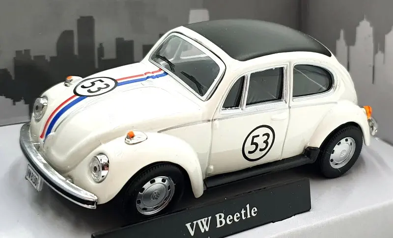 Cararama 1/43 - 4-11840 - Vw Beetle - Herbie #53 - White 1