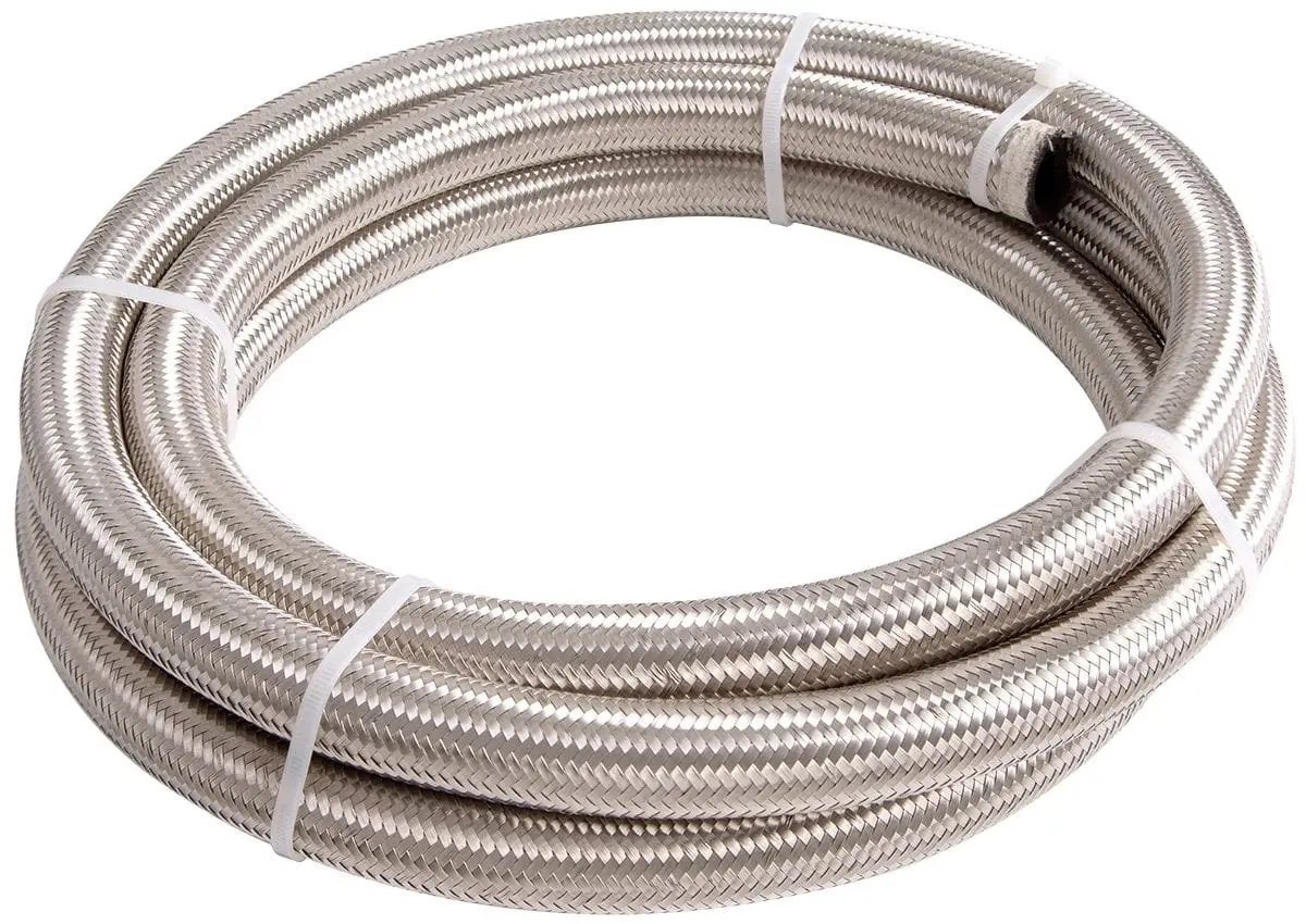 100 Series Stainless Steel -8An Braided Hose – 4.5-Meter Length (Af100-08-4.5M) 1
