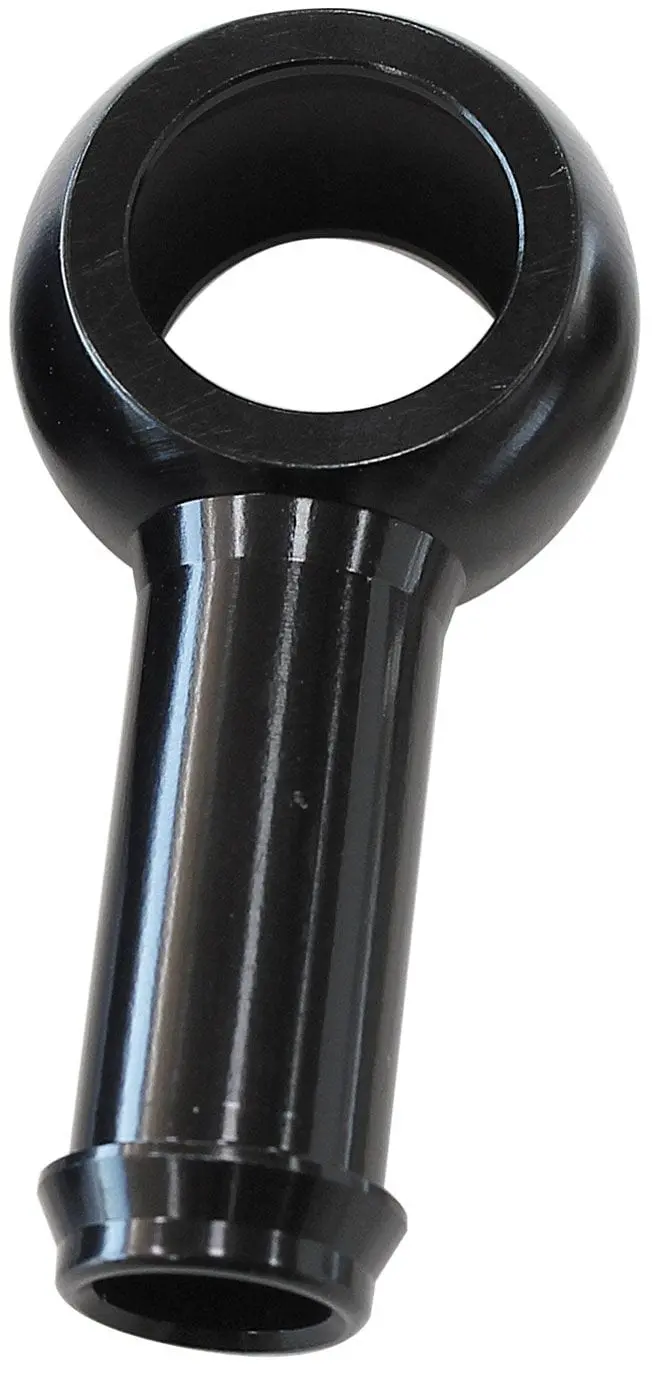 An-6 Black Alloy Barb Banjo Fitting 1
