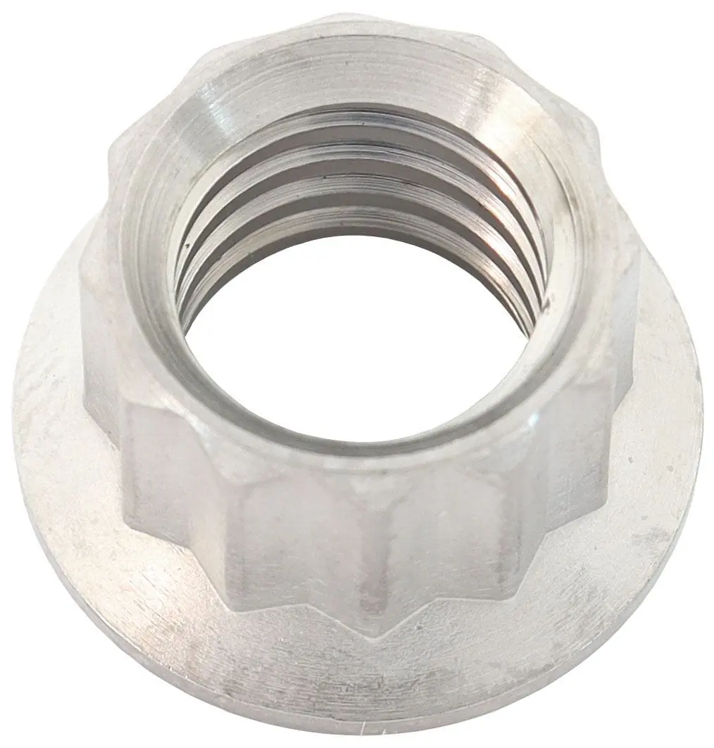 Af3514-0010 Titanium 3/8" 12-Point Lock Nut 1