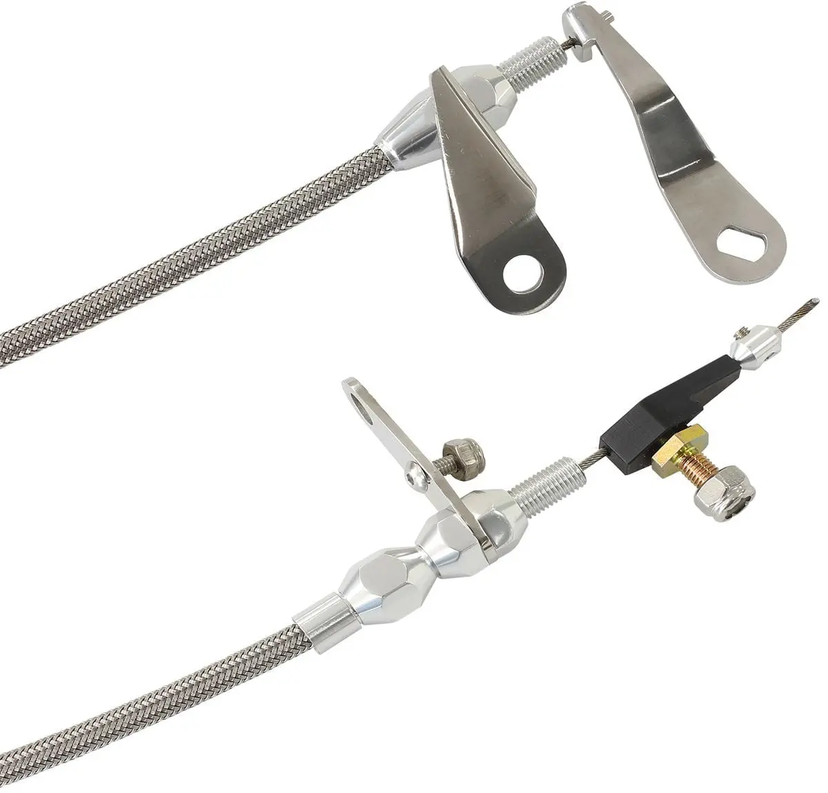 Stainless-Steel Covered Kickdown Cable With Chrome End Fittings Af72-7003 1