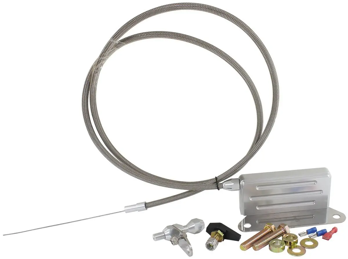 Chrome-Ended Kickdown Cable With Stainless Steel Braid (Af72-7004) 1