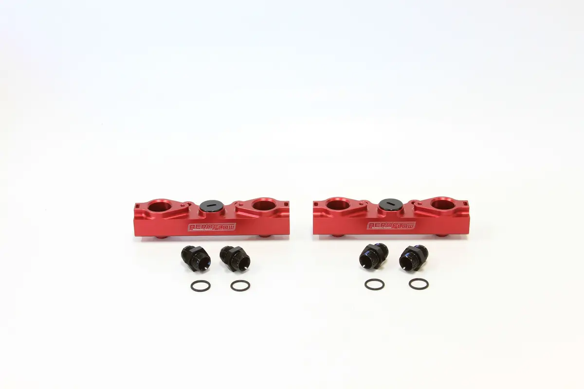 Subaru Ej-Series Billet Efi Fuel Rails – Side-Fed Configuration, Red Anodized 1
