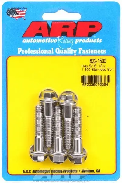 Ar622-1500 Five-Piece Stainless Steel Hex Head Bolt Kit – Corrosion-Resistant Fasteners 1