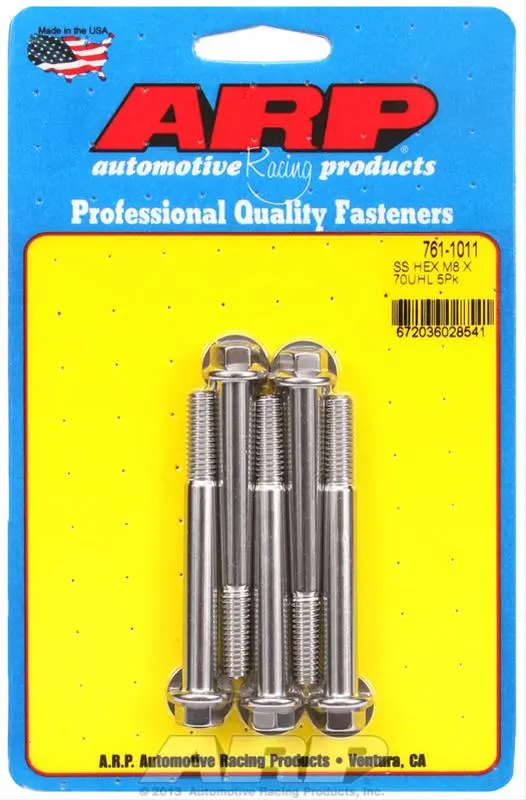 Arp Stainless Steel Socket Head Cap Screws – Grade 8740 Alloy (761-1011) 1