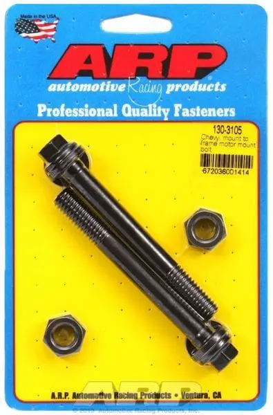 Motor Mount Hex Bolt Kit – Black Oxide Coated, Ar130-3105 1
