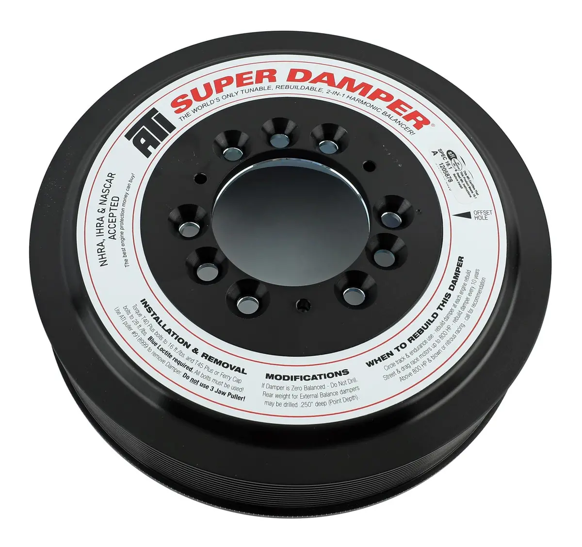 Ati 918624 Serpentine Harmonic Balancer With Super Damper Technology 1
