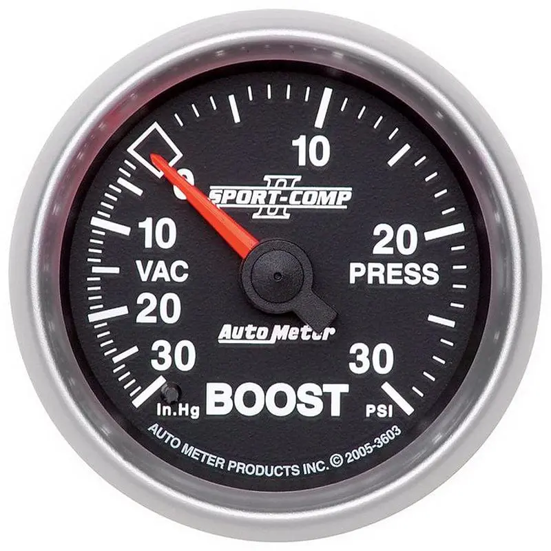 Autometer Au3603 Sport-Comp Ii Boost And Vacuum Gauge 1