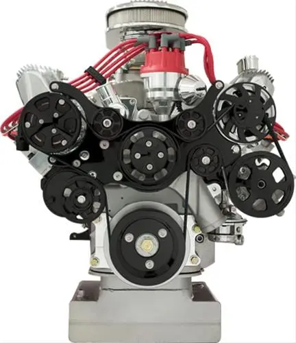 Billet Specialties Blk14700Pa Tru Trac Serpentine System With A/C 1
